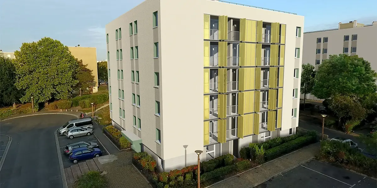 Quartier ORGEVAL à REIMS: Fixation de garde-corps