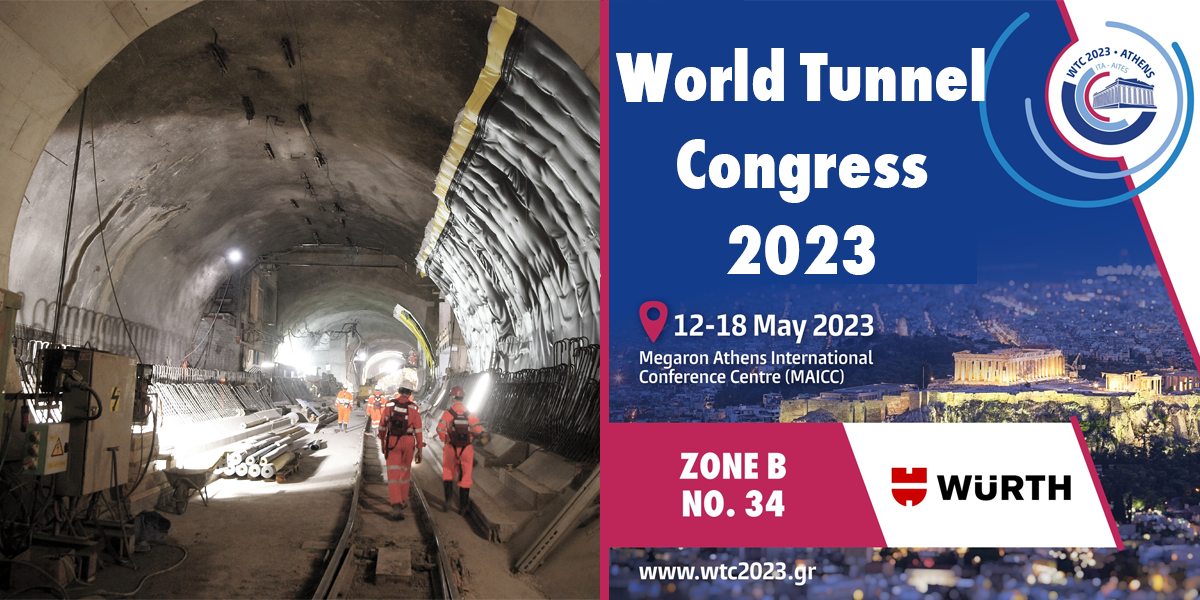 Würth présent au World Tunnel Congress 2023