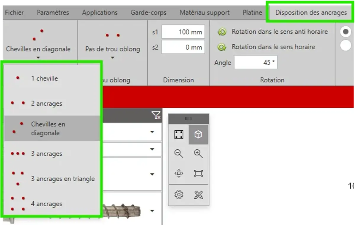 représenter les formes de platines